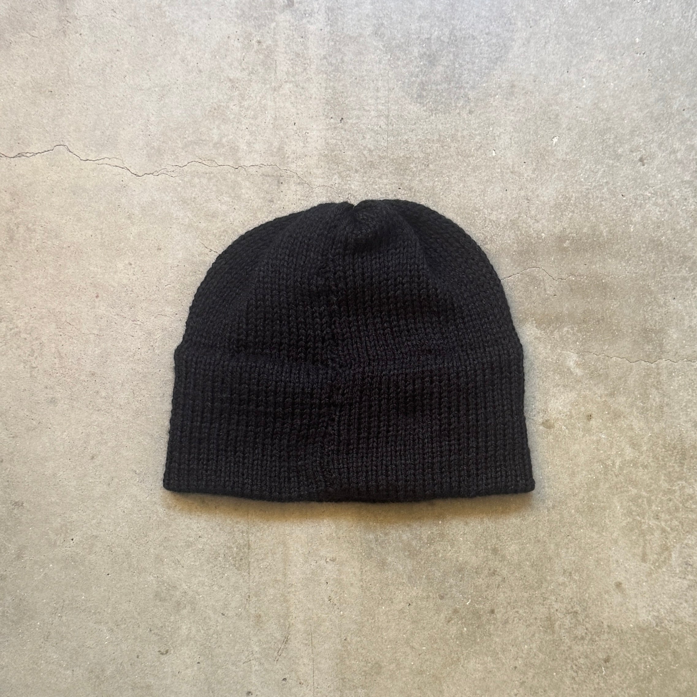 Black/Orange Skull Beanie